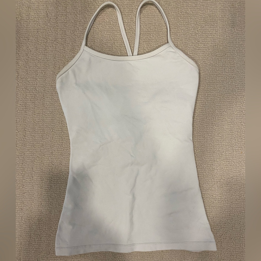 Lululemon white racer back tank